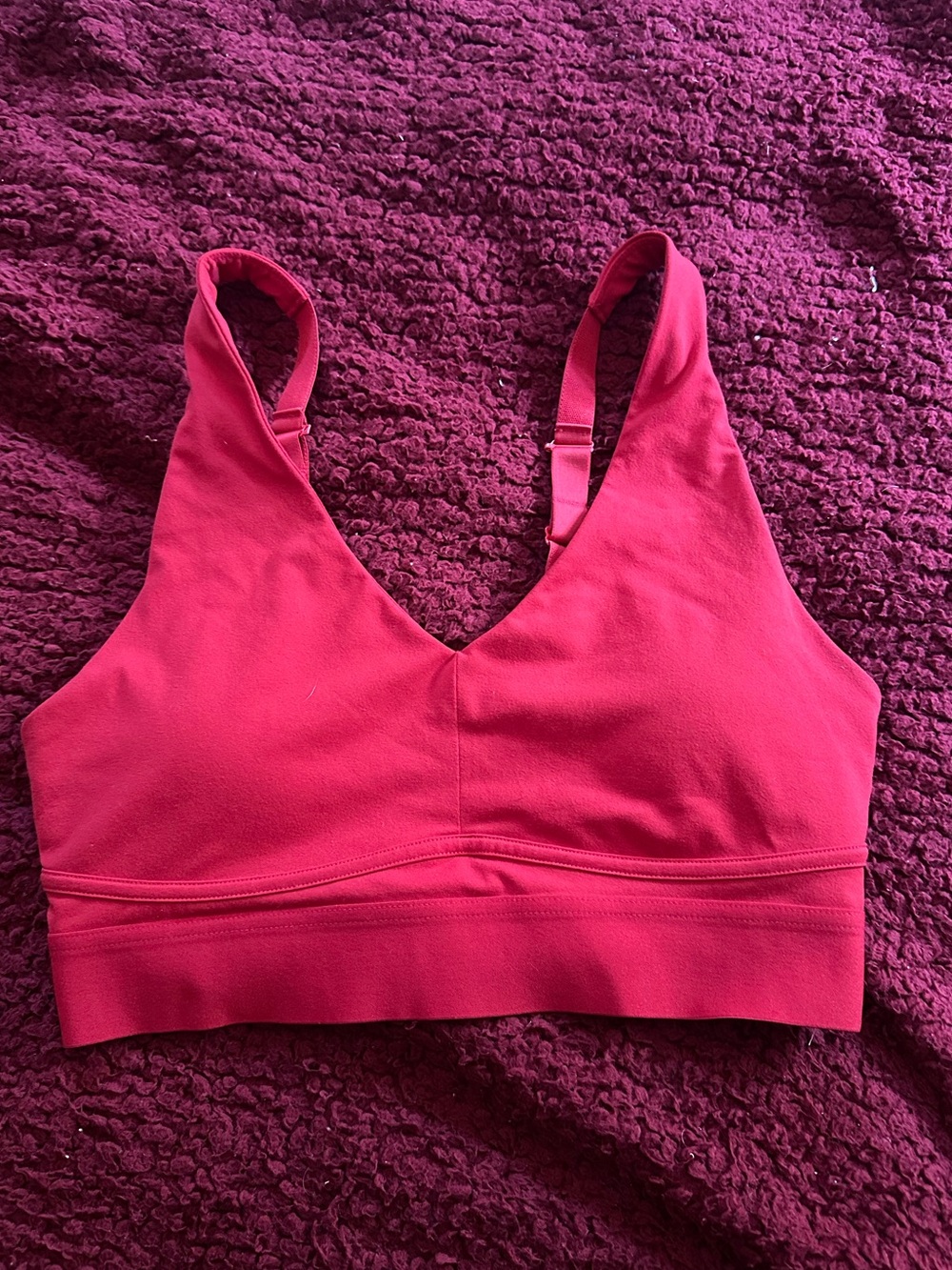 Fabletics Red Bralette w/removable pads | Size Large